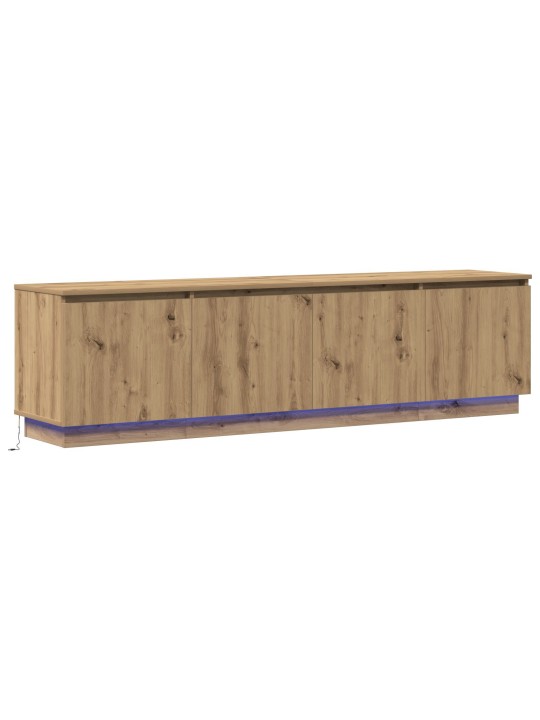 Tv skříň s led umělecký dub 180x38x49 cm dřevotřísková deska