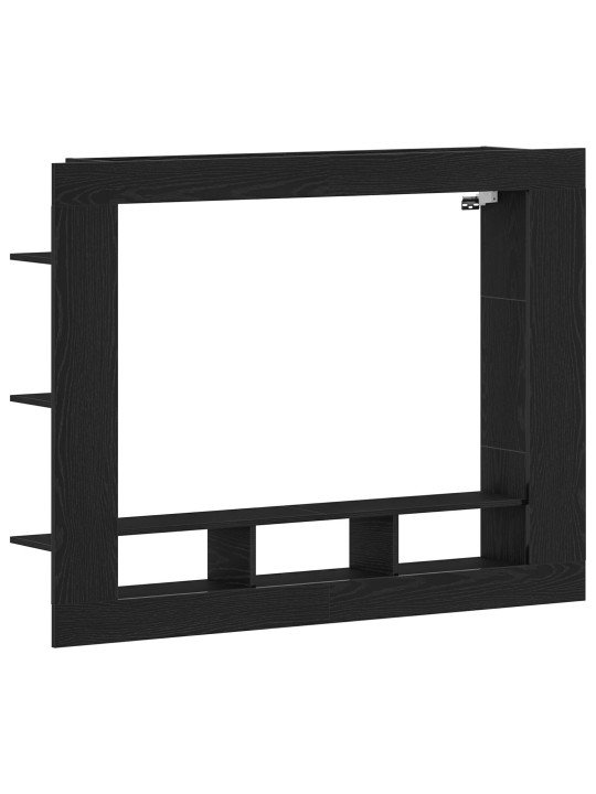 Nástěnný tv stolek černý dub 152x22x113 cm