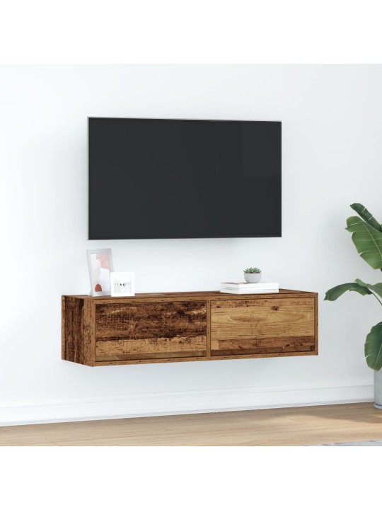Skříň na tv staré dřevo 100x31x25,5 cm kompozitní dřevo