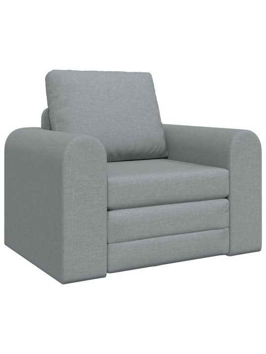 Sofa postel 2 v 1 světle šedá 98x71x83 cm látka