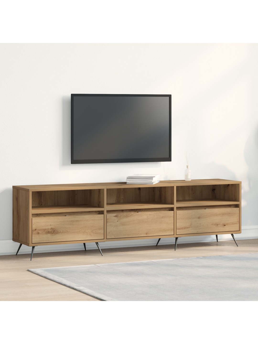 Tv skříň artisan dub 150x30x44,5 cm kompozitní dřevo