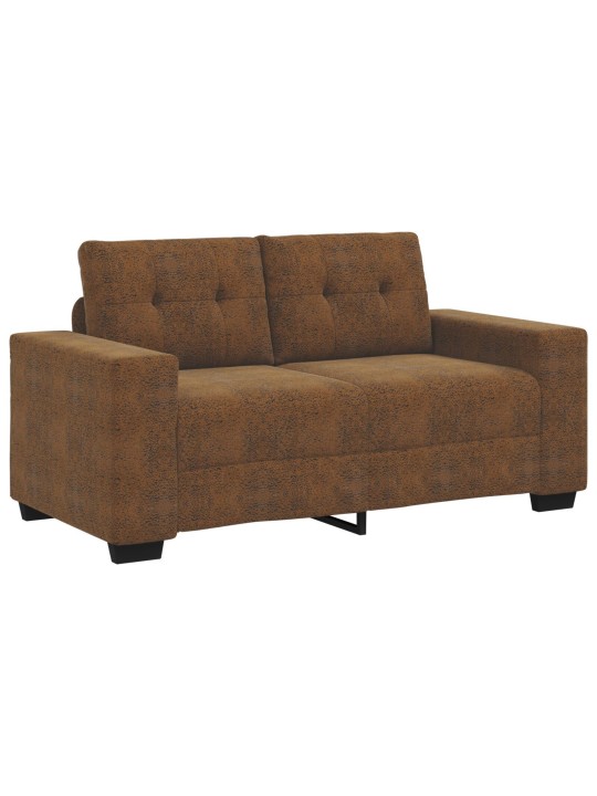 Pohovka loveseat hnědá 120 cm z umělé kůže