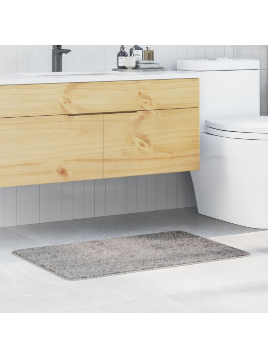 Koupelnová předložka obdélníková šedá 60x90 cm polypropylen protiskluzová
