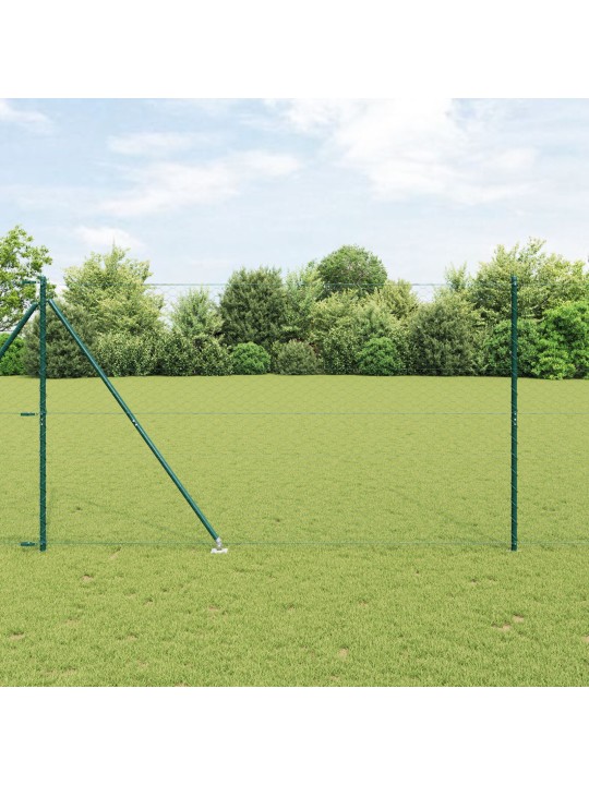 Sada oplocení sada 2 zelená kov 25 x 1,5 m odolná