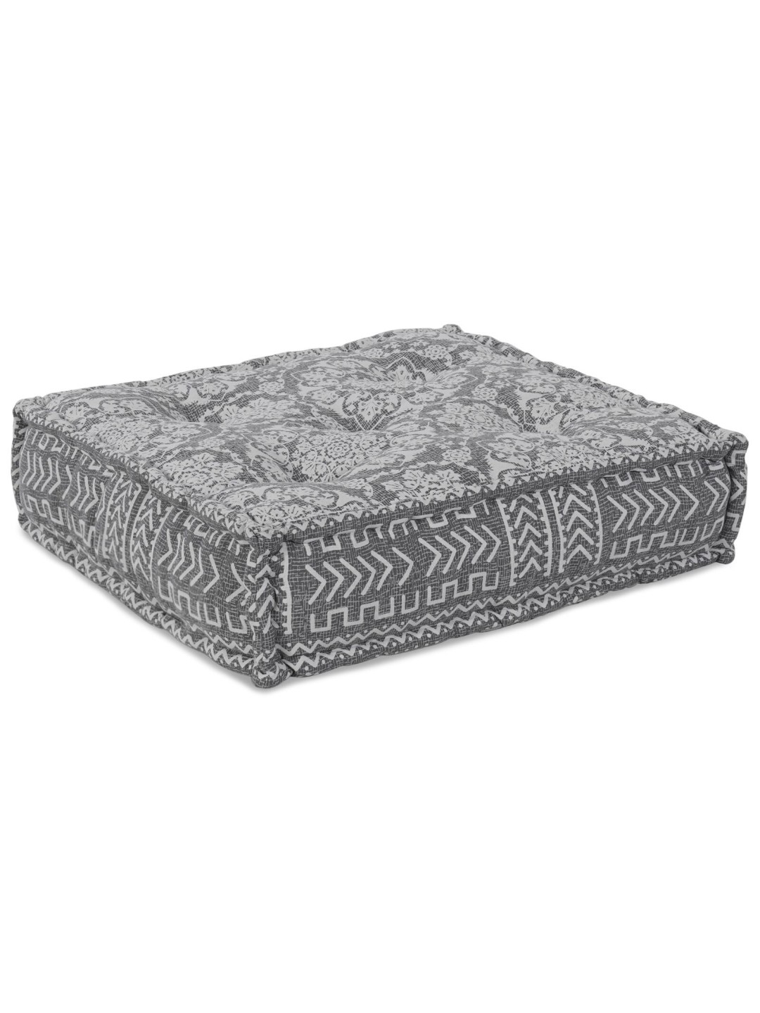Modulární puf světle šedý 70x70x36 textil