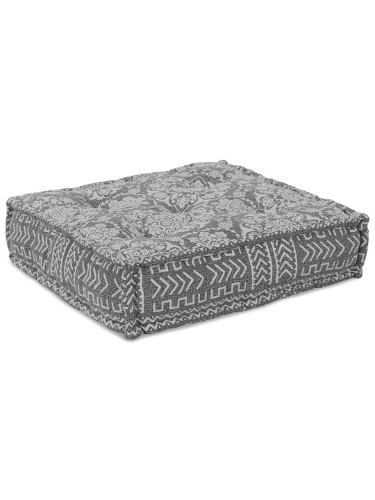 Modulární puf světle šedý 70x70x36 textil