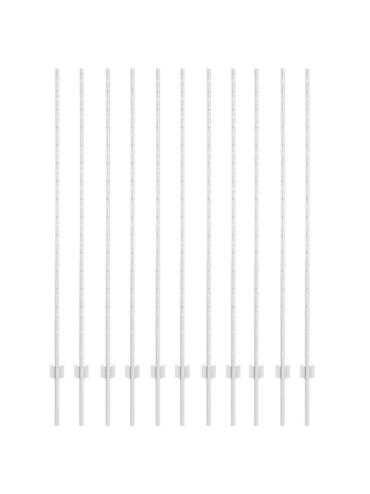 Sloupky plotu 22 ks u-channel 160 cm pozinkovaná ocel