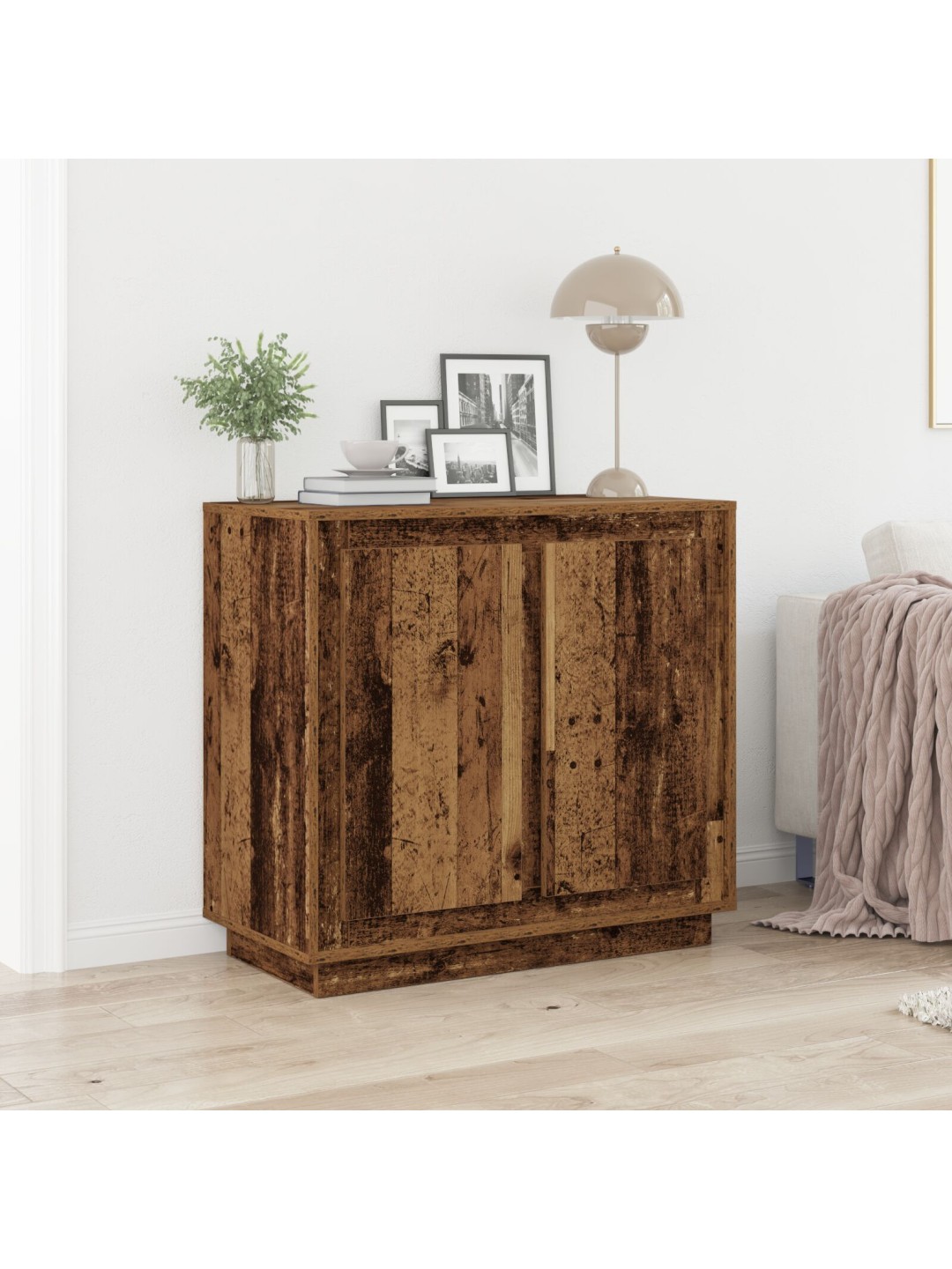 Skříňka staré dřevo 80x34x75 cm inženýrské dřevo