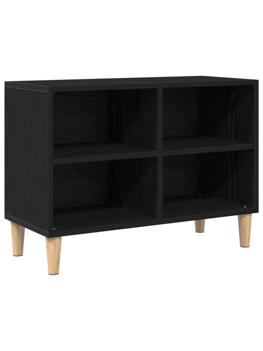 Černý dubový tv kabinet - 69.5x30x50 cm, vyrobeno z kompozitního dřeva