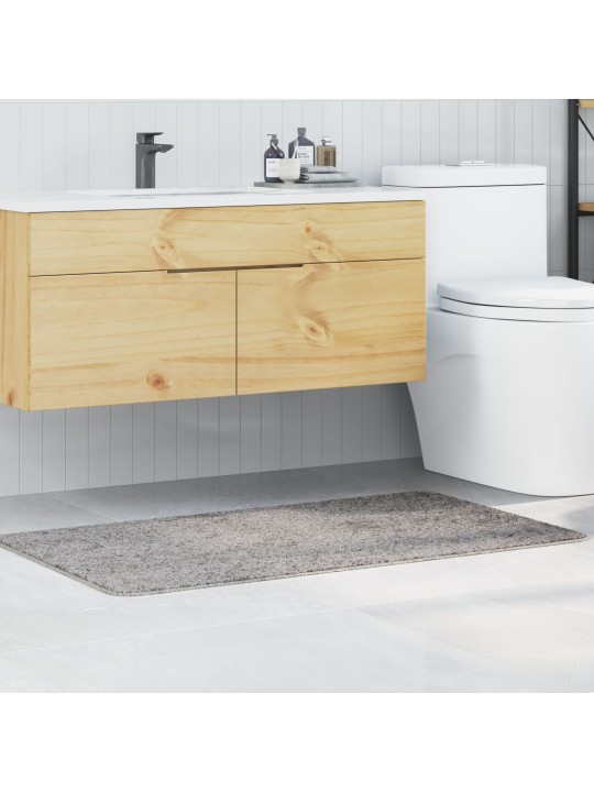 Koupelnová předložka obdélníková šedá 70x120 cm polypropylen proti skluzu
