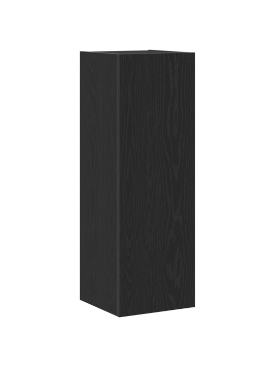 Nástěnný tv stolek, černý dub, 30,5 x 30 x 90 cm, zpracované dřevo
