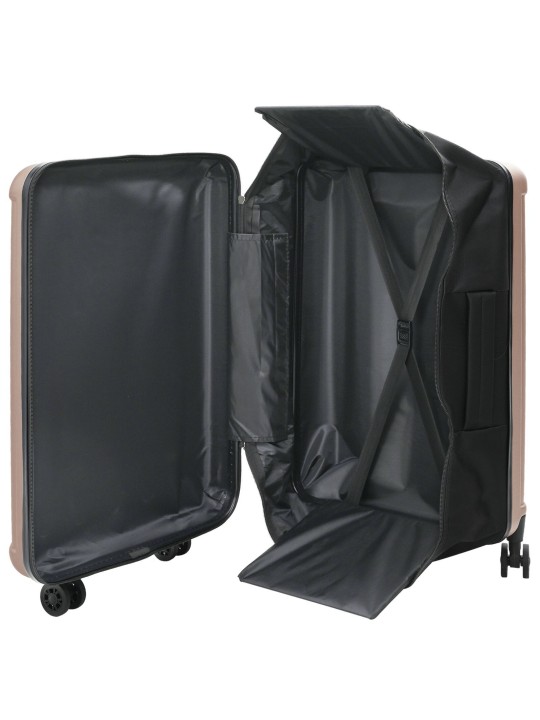 Kufr tvrdý 28'' růžový 50x30x76 cm abs
