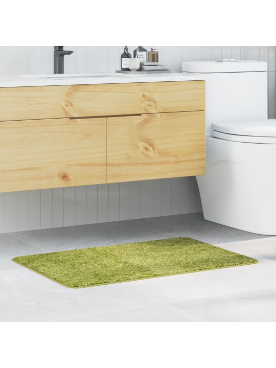 Koupelnová předložka obdélníková zelená 60x90 cm polypropylenová protiskluzová