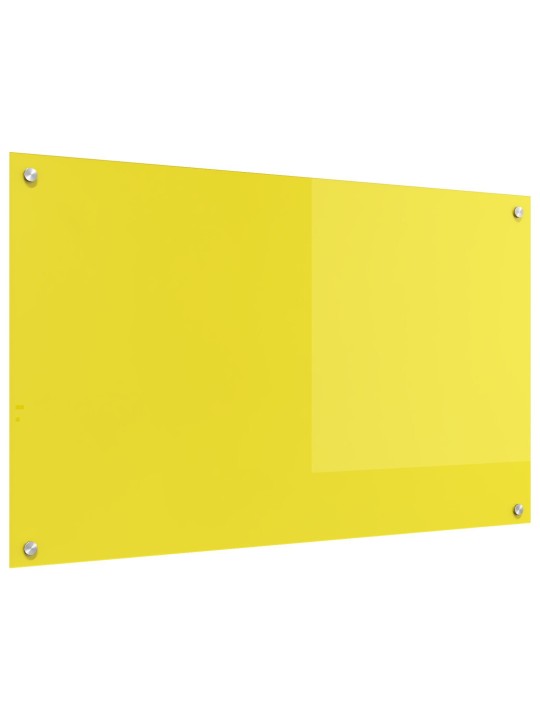 Žlutá kuchyňská zástěna 100x60x0,6 cm tvrzené sklo