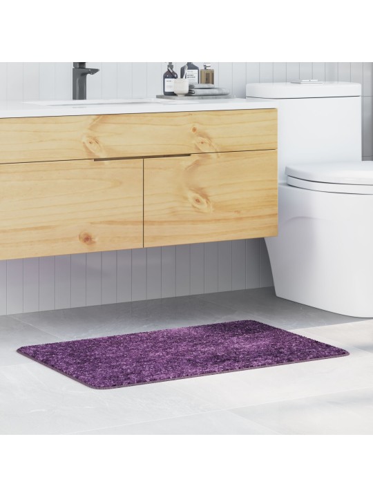 Koupelnová předložka obdélníková fialová 60x90 cm polypropylen protiskluzová