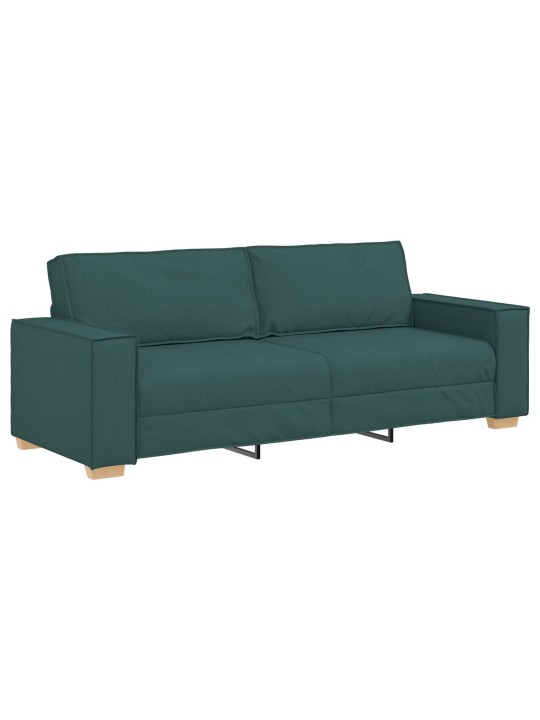 Pohovka pro 3 osoby - tmavě zelená, 180 cm, látka