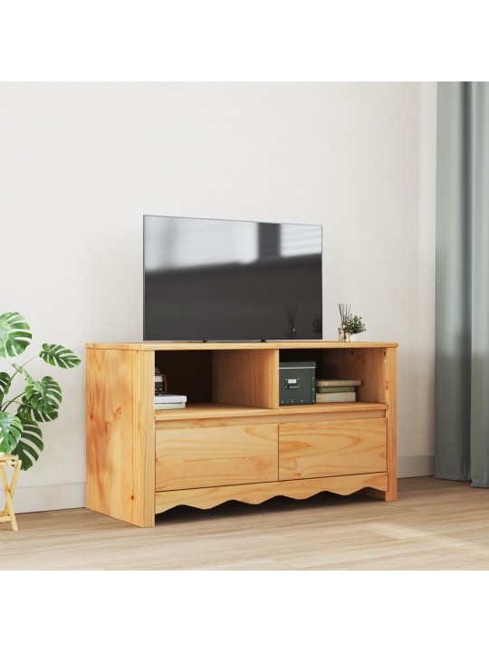 Tv skříň "drammen" 99x43x55 cm masivní dřevo borovice