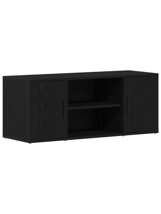 Tv skříň černá dub 100x35x40 cm kompozitní dřevo