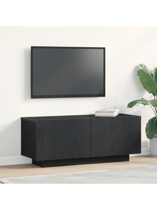 Tv skříň černý dub 100x35x40 cm zpracované dřevo