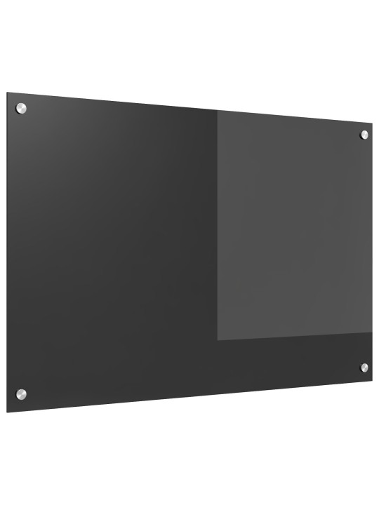 Kuchyňská zástěna tmavě šedá 90x60x0,6 cm z tvrzenýho skla