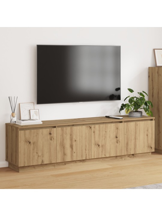 Tv skříň s led umělecký dub 180x38x49 cm dřevotřísková deska