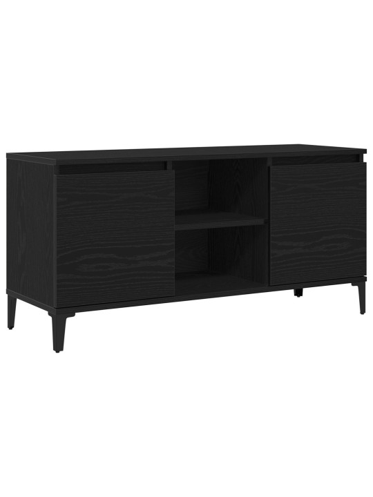 Tv stolek černý dub 102x35x50 cm dřevěný
