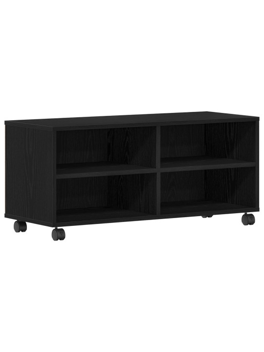 Tv stolek černý 90x35x35 cm kompozitní dřevo