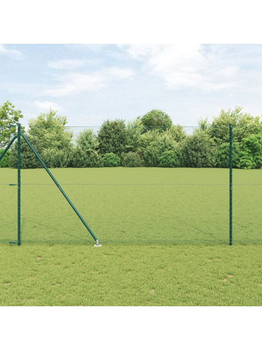 Sada oplocení sada 2 zelená kov 25 x 1,5 m odolná