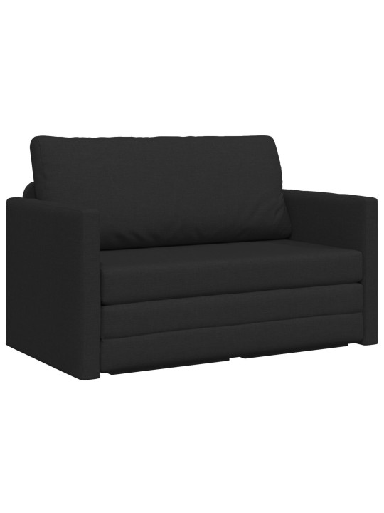Pohovka floor sofa bed 2-in-1 černá 124x71x78 cm tkanina