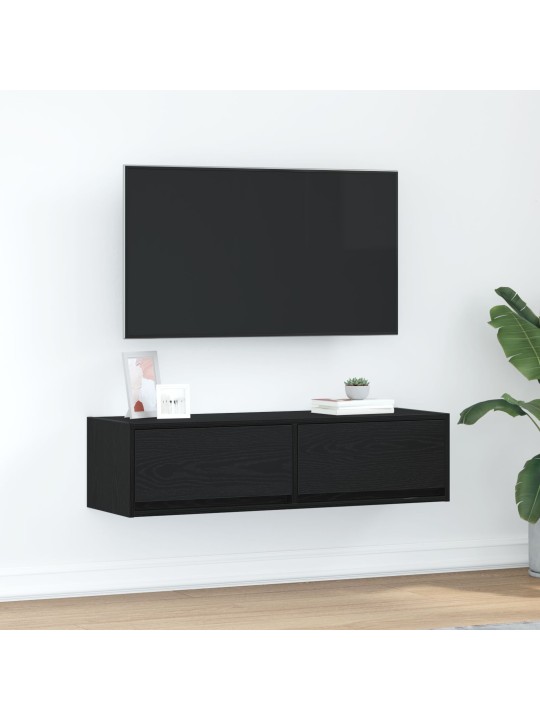 Tv skříň černý dub 100x31x25,5 cm kompozitní dřevo