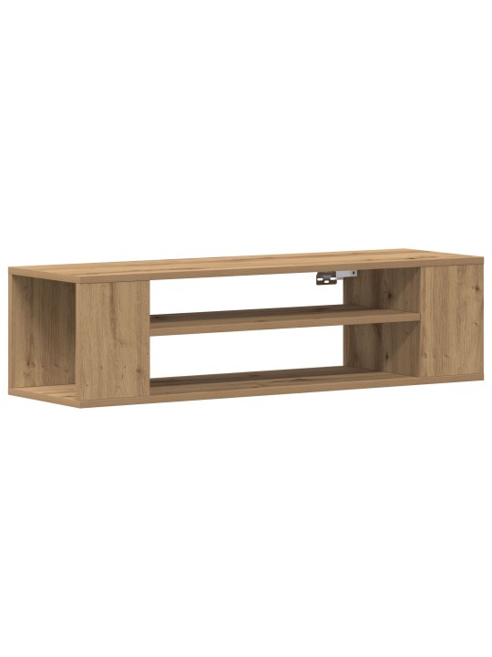 Nástěnná tv skříň artisan oak 100x30x26,5 cm z kompozitního dřeva