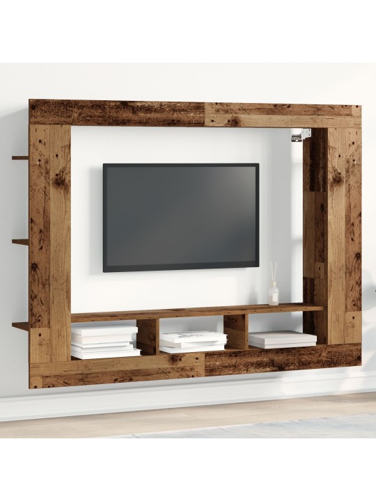 Tv skříň závěsné staré dřevo 152x22x113 cm
