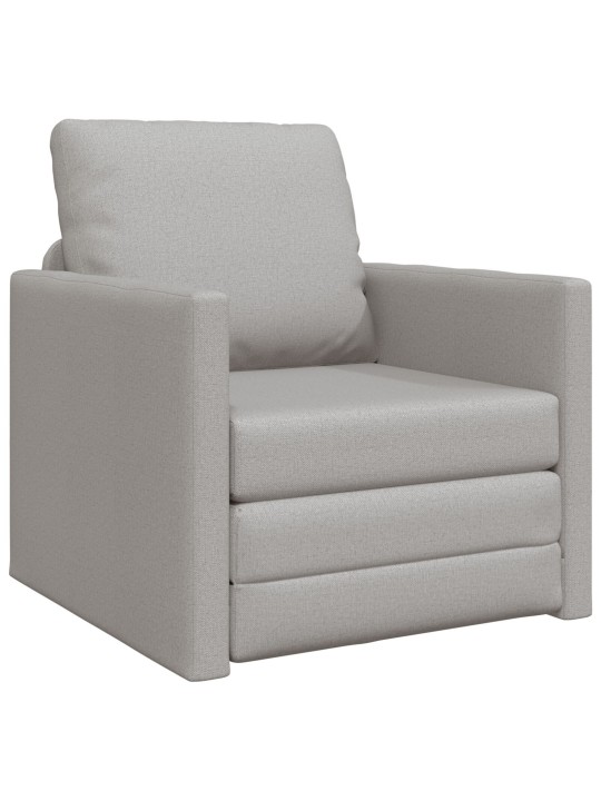 Pohovka na spaní 2-v-1 cloud grey 74x77x81 cm textil