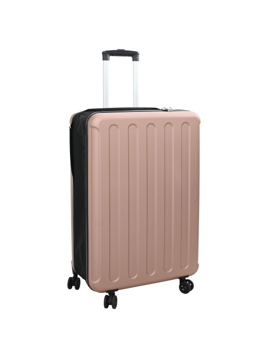 Kufr tvrdý 28'' růžový 50x30x76 cm abs