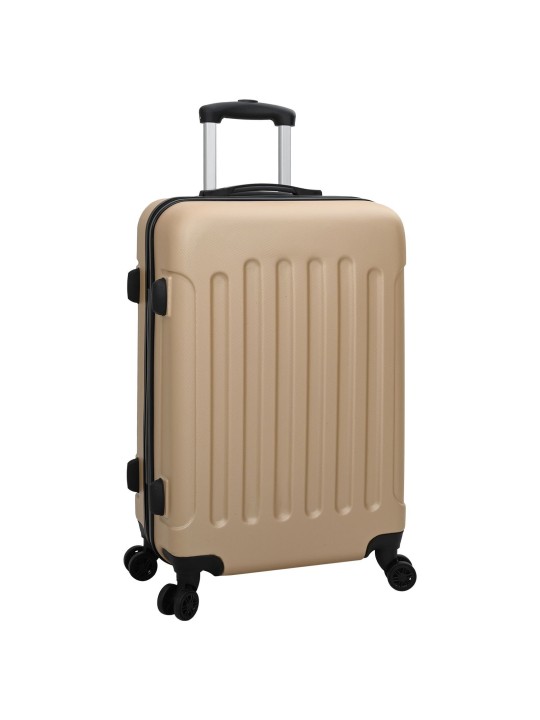 Kufrový set 3 kusy tvrdý kufr šampaňské 20'' 24'' 28''