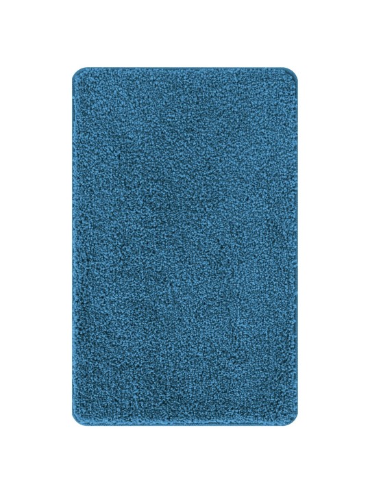 Koupelnová předložka obdélníková modrá 50x80 cm z polypropylenu protiskluzová