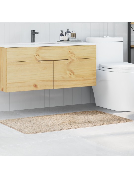 Koupelnová předložka obdélníková krémová 70x120 cm polypropylen protiskluzová