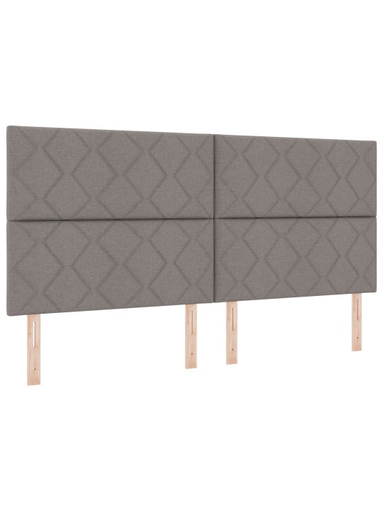 Čelo postele design diamantových bloků taupe 200 cm textil
