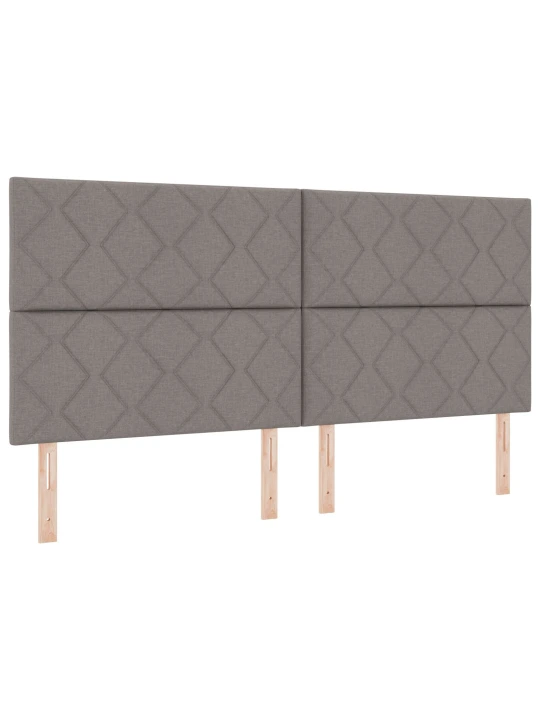 Čelo postele design diamantových bloků taupe 200 cm textil