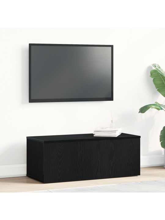 Tv stoleček černý dub 80x34x30 cm z dřevěného kompozitu