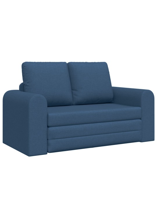 Floor sofa bed 2v1 modrá 148x71x83 cm tkanina