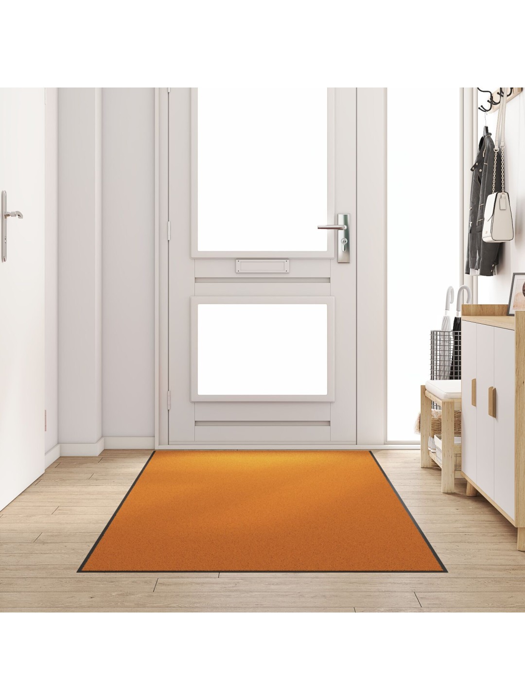 Oranžová pratelná rohožka 120x250 cm