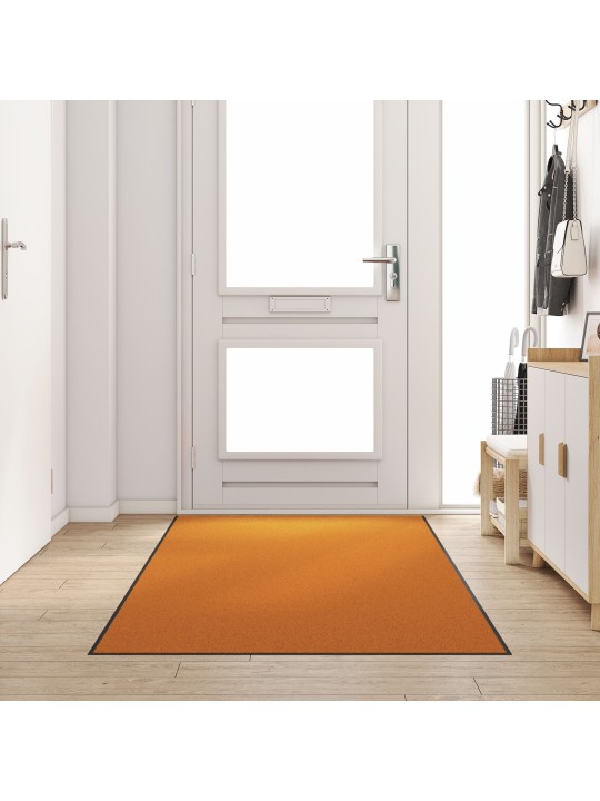 Oranžová pratelná rohožka 120x250 cm