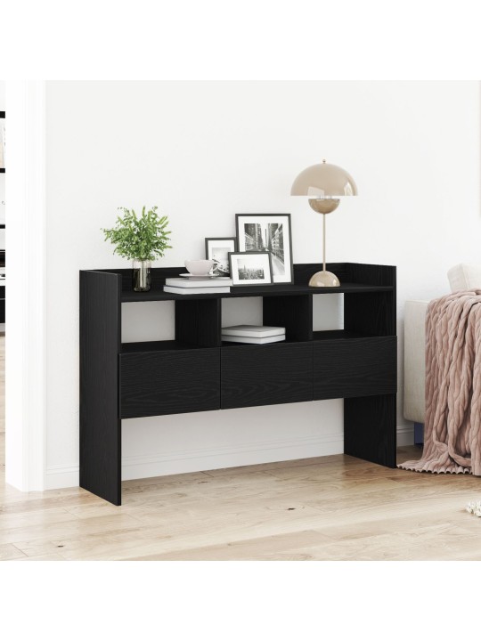 Komoda černý dub 105x30x70 cm z kompozitního dřeva