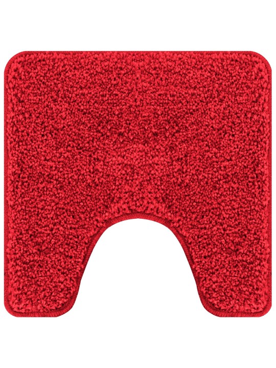 Koupelnová předložka u-tvarovaná červená 50x50 cm polypropylen protiskluzová