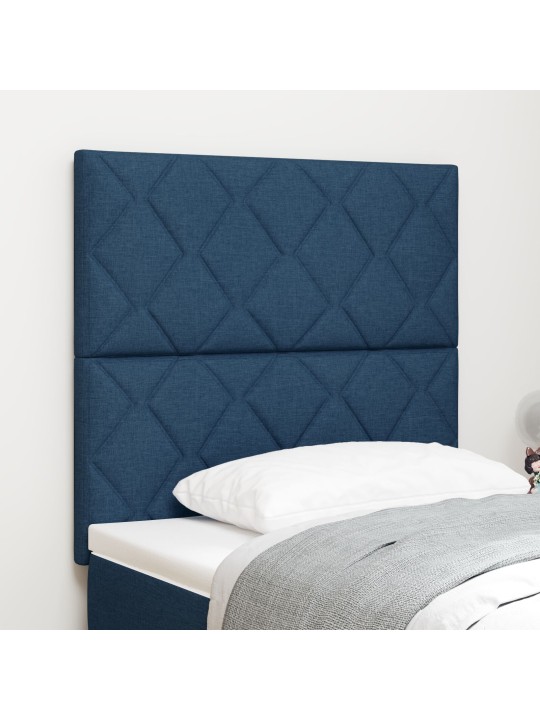Čelo modré s designem diamantových bloků 100 cm textil, čelo modré s designem diamantových bloků 200 cm textil