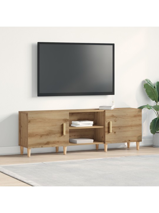 Televizní stolek z umělého dubu - 150x30x50 cm - vyrobeno z inženýrské dřeva