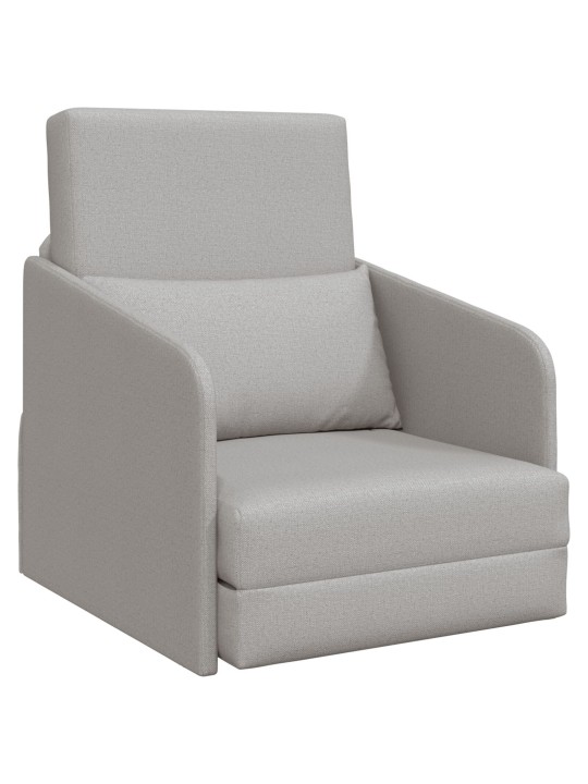 Pohovka postel 2 v 1 cloud grey 65x80x83 cm tkanina