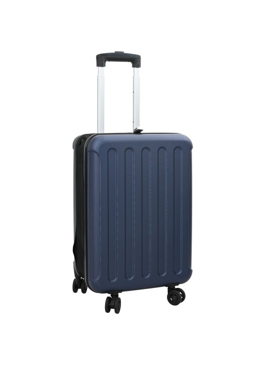 Skládací kufr s tvrdou skořepinou 20'' tmavě modrý 34x23x55.5 cm abs