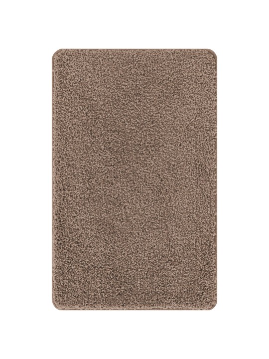 Koupelnová předložka obdélníková hnědá 50x80 cm polypropylen protiskluzová